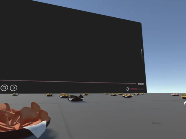 ポテトチップスを食べるワールド