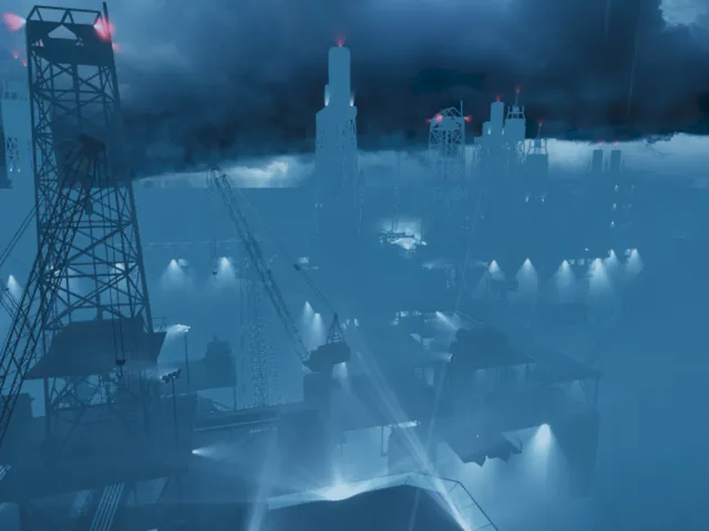 Stormy Oil Rig