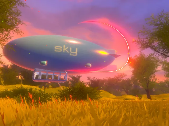 Madder Sky and AirShip