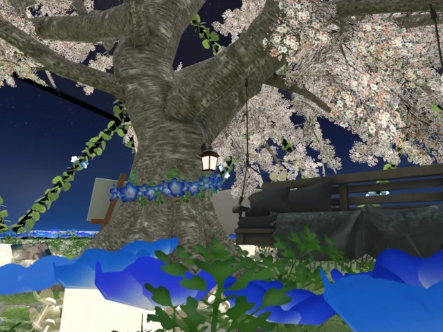 可憐な花と蒼海の寝室