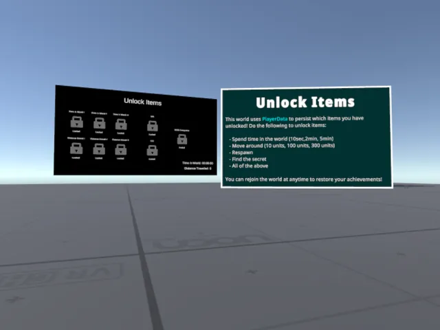 Unlock Items Persistence Example