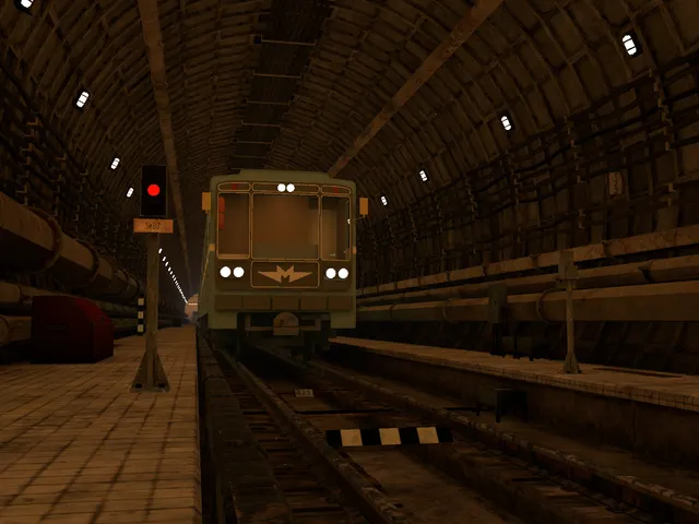 Metro in the tunnel