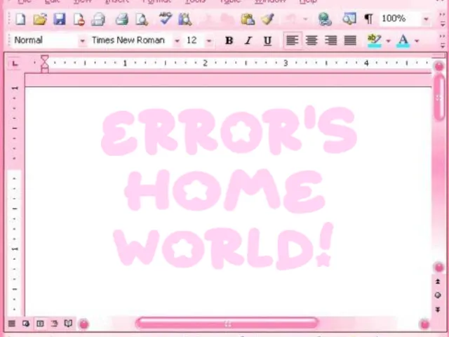 Error's Home World ≺⁄3