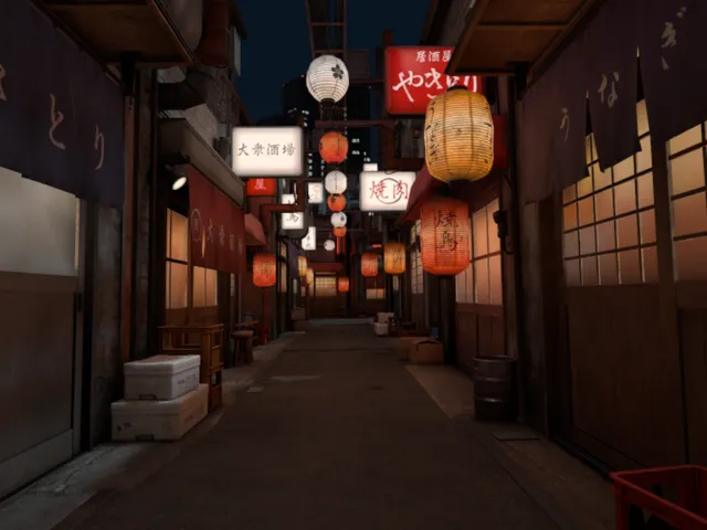 Japanese Alley - VRC Light Volumes 3․0 Test