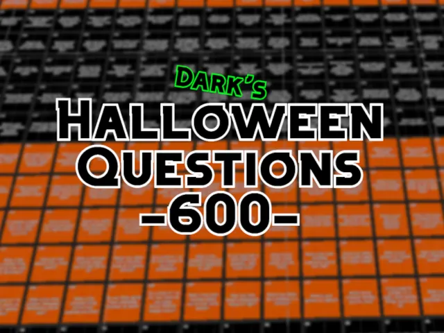 Halloween 600 Questions