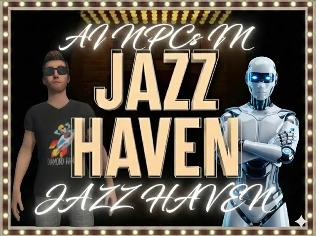 A․I․ People and Bartender in Jazz Haven