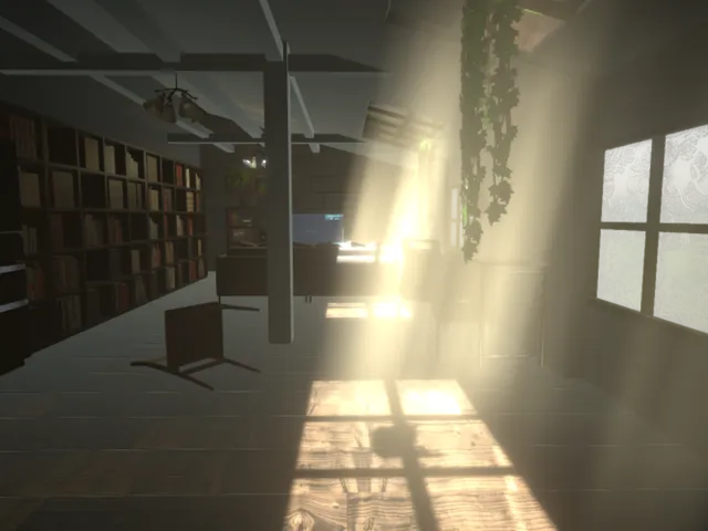 屋根裏の一室