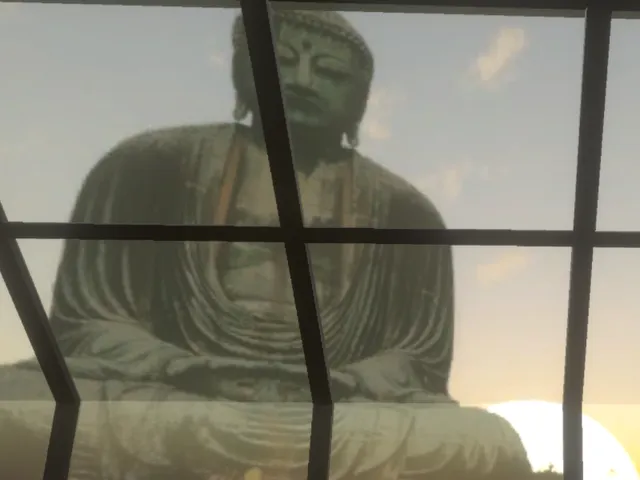 大仏に見守られながら眠るワールド