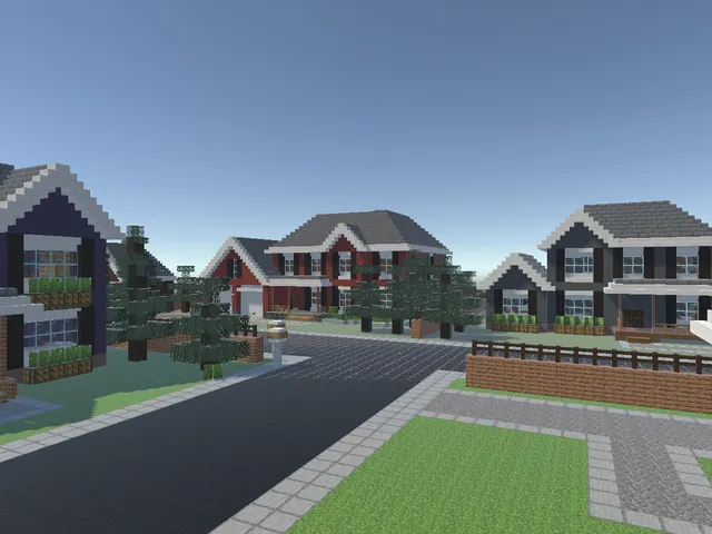 Minecraft Suburb