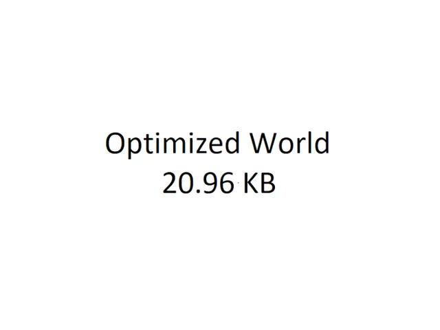 Very optimized world