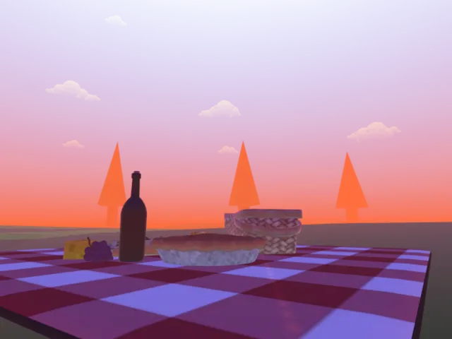 Picnic in the forest