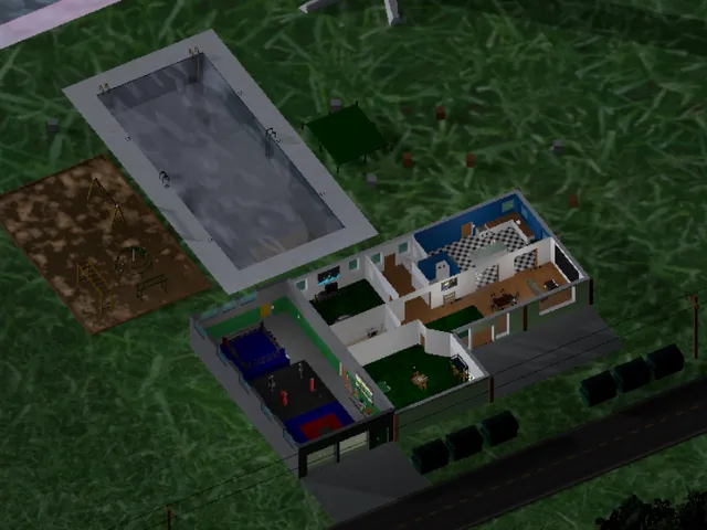Sims 1 Home Single Floor