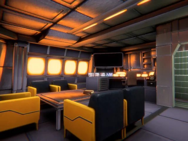 쿠롬이의 지휘관실