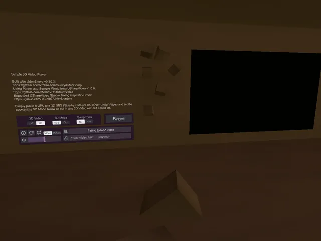 Simple 3D Video Player