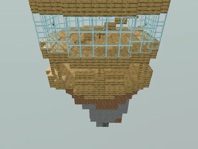 Floating minecraft island