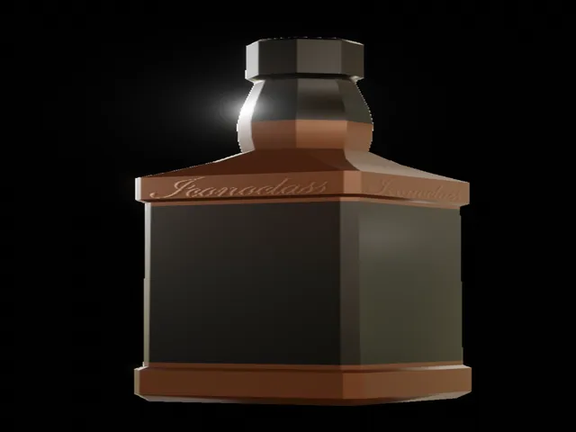 bottle with liquid physics