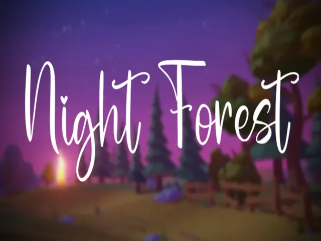 Night Forest 안개 낀 밤의 숲