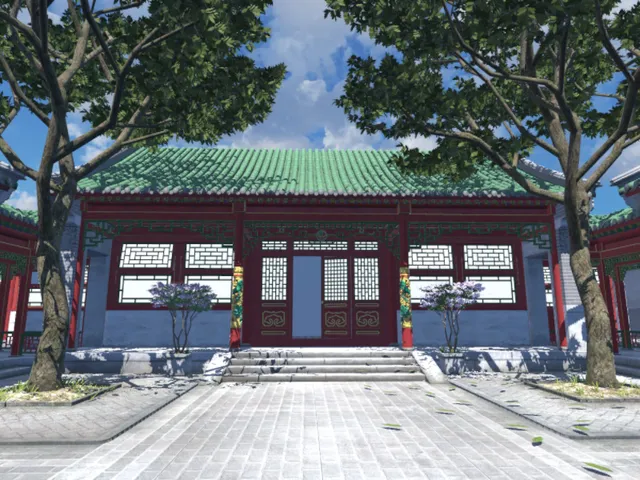 四合院 four courtyards lookdev