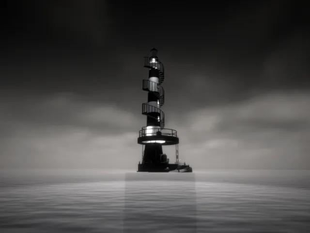 KAZARI_ MONOCHROME_LIGHTHOUSE