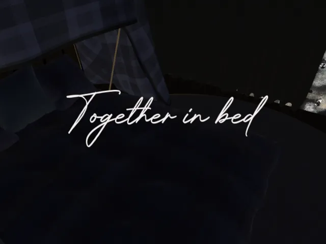 Together in bed․ いっしょのベッド