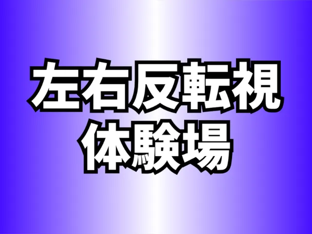 左右反転視 体験場