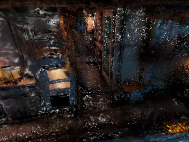 Cozy Cyberpunk Balcony Artsy