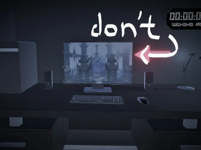 Never touch the computer（千万不要碰电脑）
