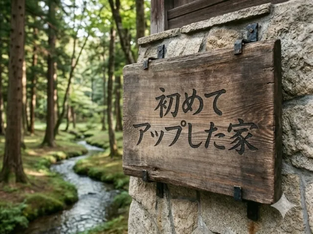 初めてアップした家