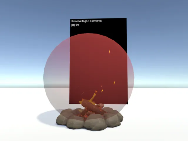 ContactのTagを確認するワールド