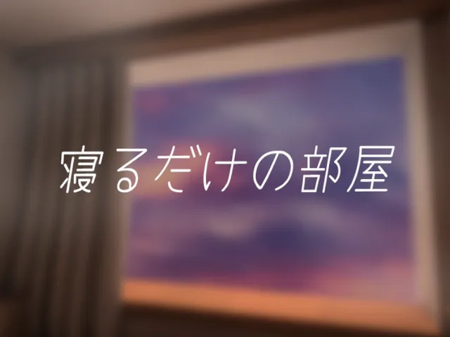 寝るだけの部屋