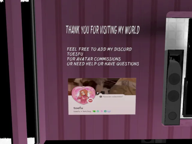 Toefuu's Avatar world