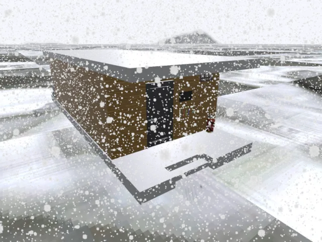 大雪を眺めながらこたつに入ってTVを見る v1․15