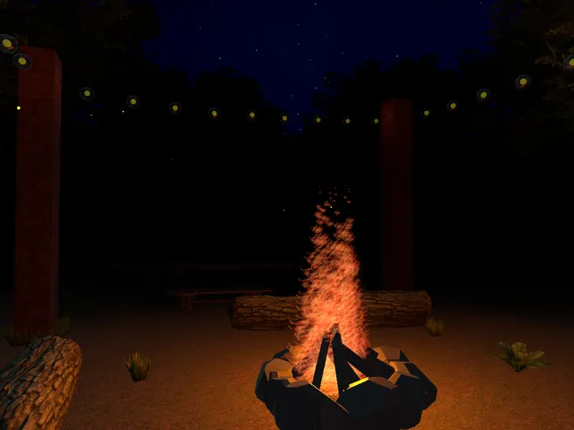 Campfire scene