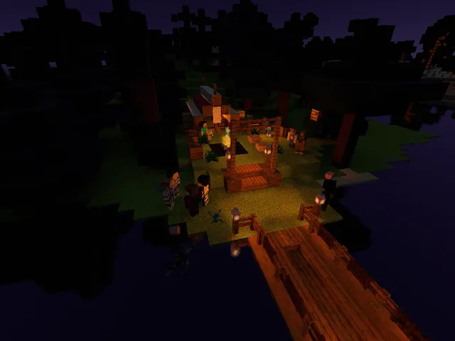 A Minecraft Campsite