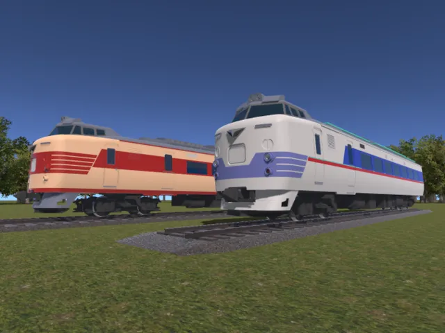 国鉄781系特急形電車3Dモデル展示ワールド