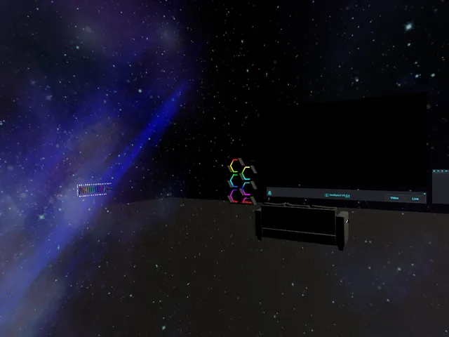 Random space world