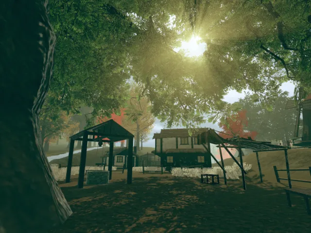 Beneath the Ancient Tree‚ Guided by the Wind