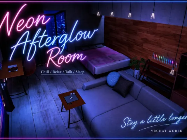 Neon after glow Room