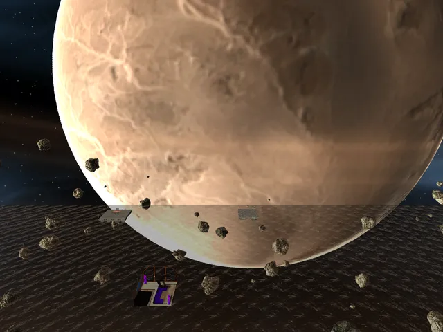 la plage dans l'espace