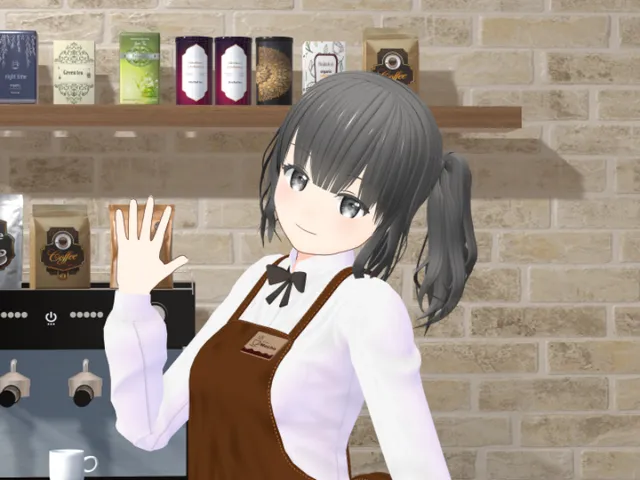 オリジナル3Dモデル「モカ（Mocha）」サンプル試着ワールド