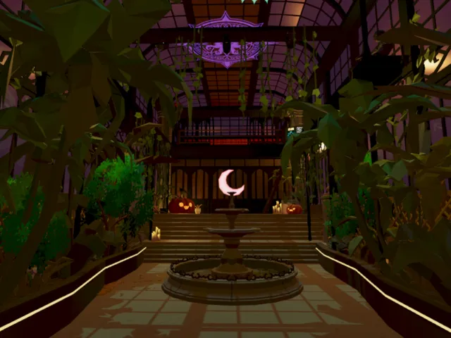 Neon witch gardens - Halloween version