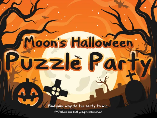 Moon's Halloween Puzzle Party