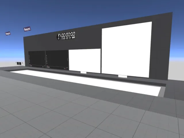 イベント発表会場モックアップ