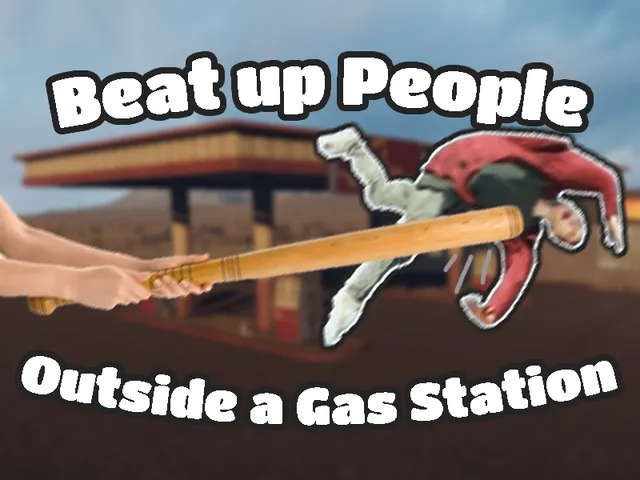Beat Up People Outside of a Gas Station Simulator