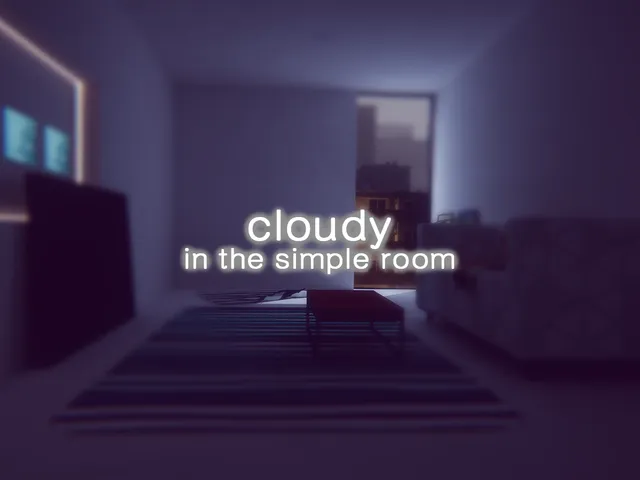 cloudy in the simple room