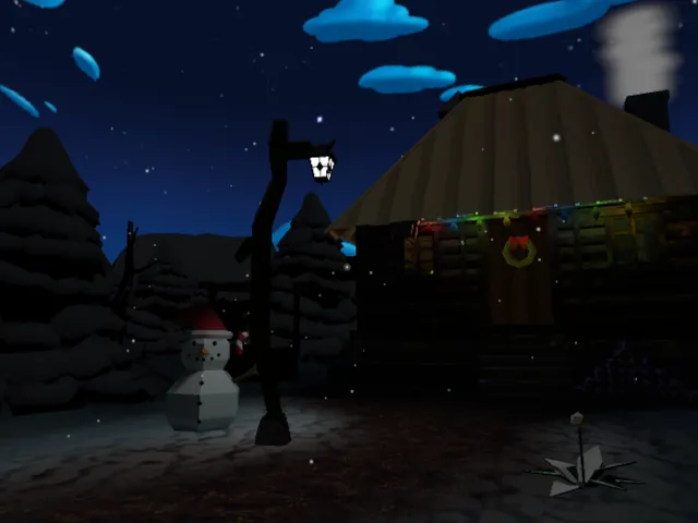 Cozy Christmas Winter Cabin