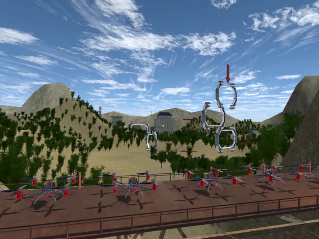 Rideable Drone Race Course