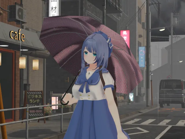 放課後の相合傘 under the umbrella