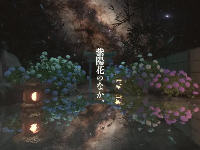 紫陽花のなか、 -Amid the Hydrangeas‚-