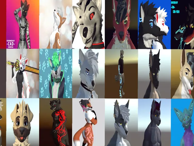 Cadbury's Hall of furry avatars